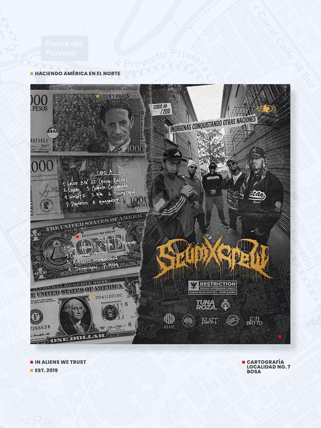 Scumxcrew expone la realidad latinoamericana desde la diáspora en su nuevo vinilo 